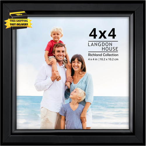 4x4 black picture frame - picture,