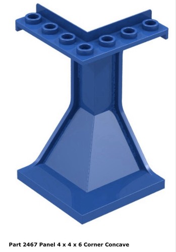 Lego 2467 blue panel - 2467,