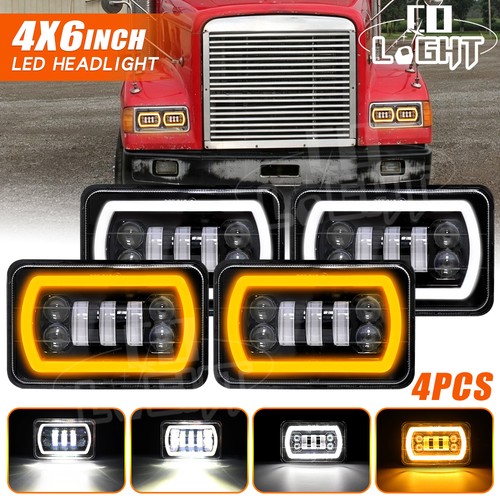 4x6 led headlights halo - 4x6",